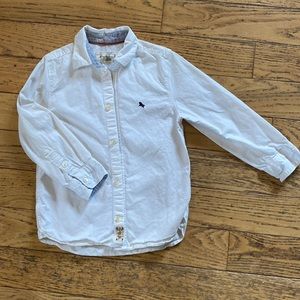 2/$20 White button down dress shirt, fits 4-5